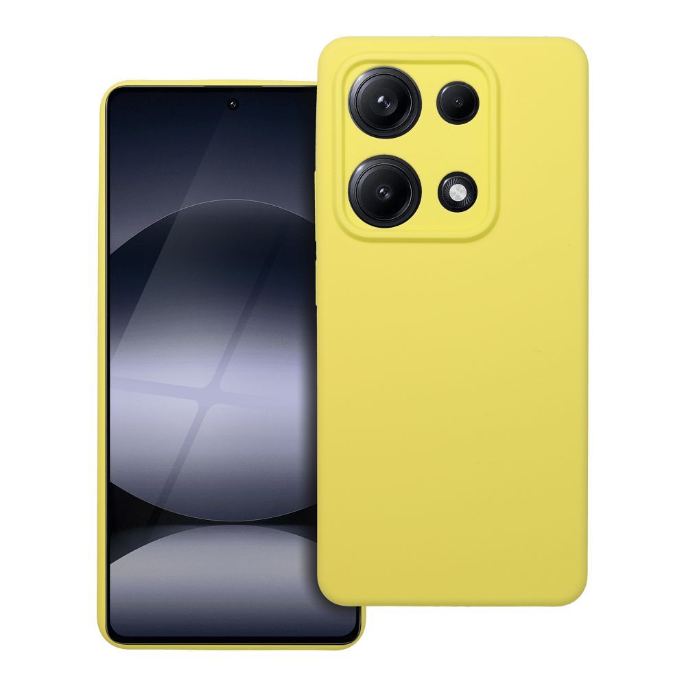 Husa pentru Xiaomi Redmi Note 14S Silicone 2mm (Camera Protection) Galben