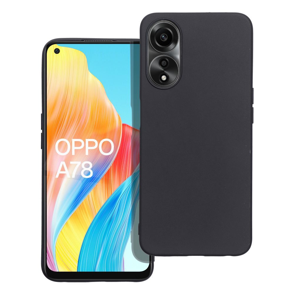 Husa Matt pentru Oppo A78 5G Negru