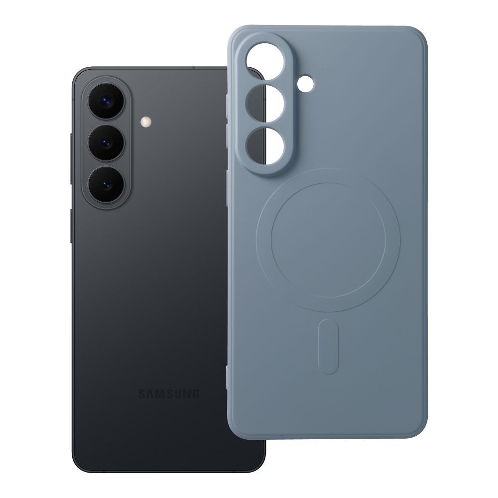 Husa Silicone Mag pentru Samsung S26 Plus Compatible cu Magsafe (Camera Protection) Albastru deschis