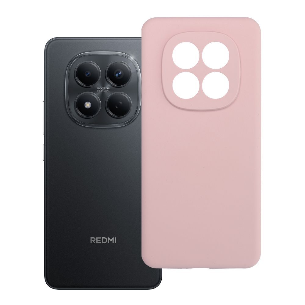 Husa pentru Xiaomi Redmi Note 15 PRO 4G Silicone 2mm (Camera Protection) Sand Roz
