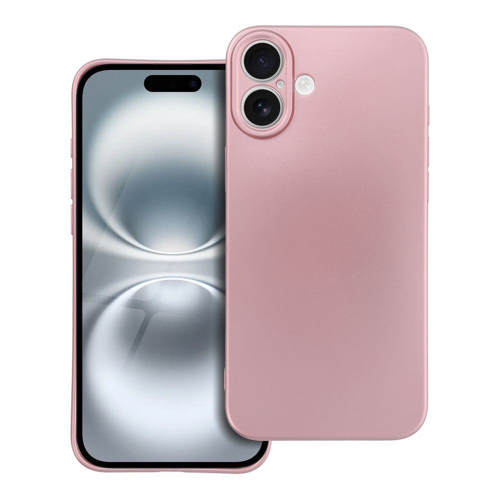 Husa Metallic pentru iPhone 16 Plus Roz