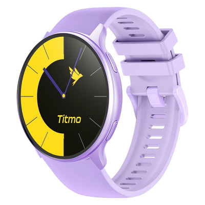 Curea Titmo Smartwatch O-200 (GPS, Amoled, Bluetooth Call, Silicone ) Lavender
