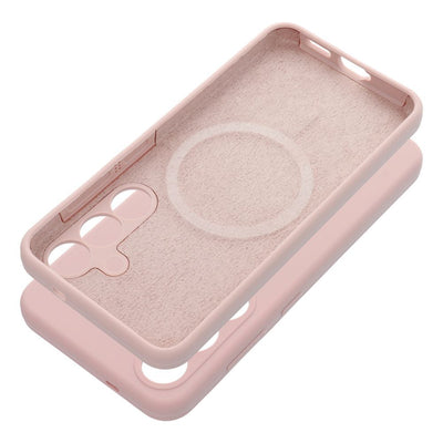 Husa pentru Honor 400 Smart Silicone 2mm (Camera Protection) Compatible cu Magsafe Powder Roz