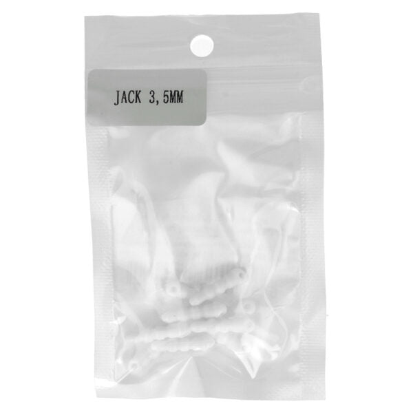 - Silicone anti-dust plug Jack 3,5mm Alb - 10 pieces