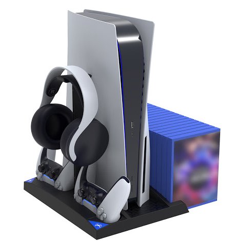 Incarcator Ipega P5013 si Cooling Station pentru PS5 si PS5 Controller Negru