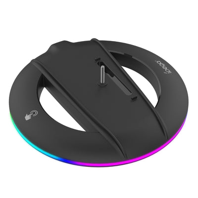 Suport auto Ipega P5s025sh Vertical Stand cu RGB pentru PS5 Slim/PS5 Pro Negru