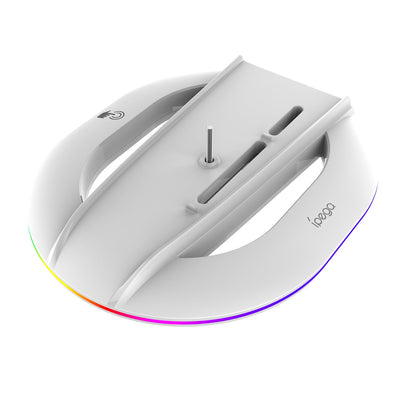 Suport auto Ipega P5s035sa Vertical Stand (2xUSB-A) cu RGB pentru PS5 Slim/PS5 Pro Alb