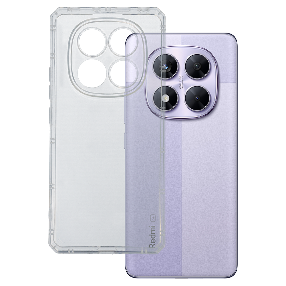 Husa Armor antisoc pentru Xiaomi Redmi Note 14 Pro 4G Transparent