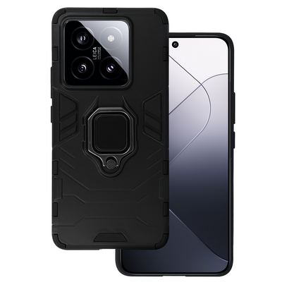 Husa Ring Armor pentru Xiaomi 14T Pro Negru