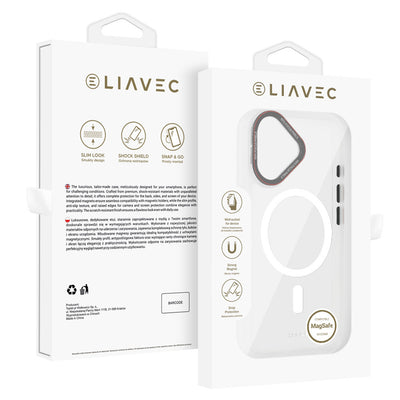 Husa Liavec Hybrid Magsafe Transparent pentru iPhone 16
