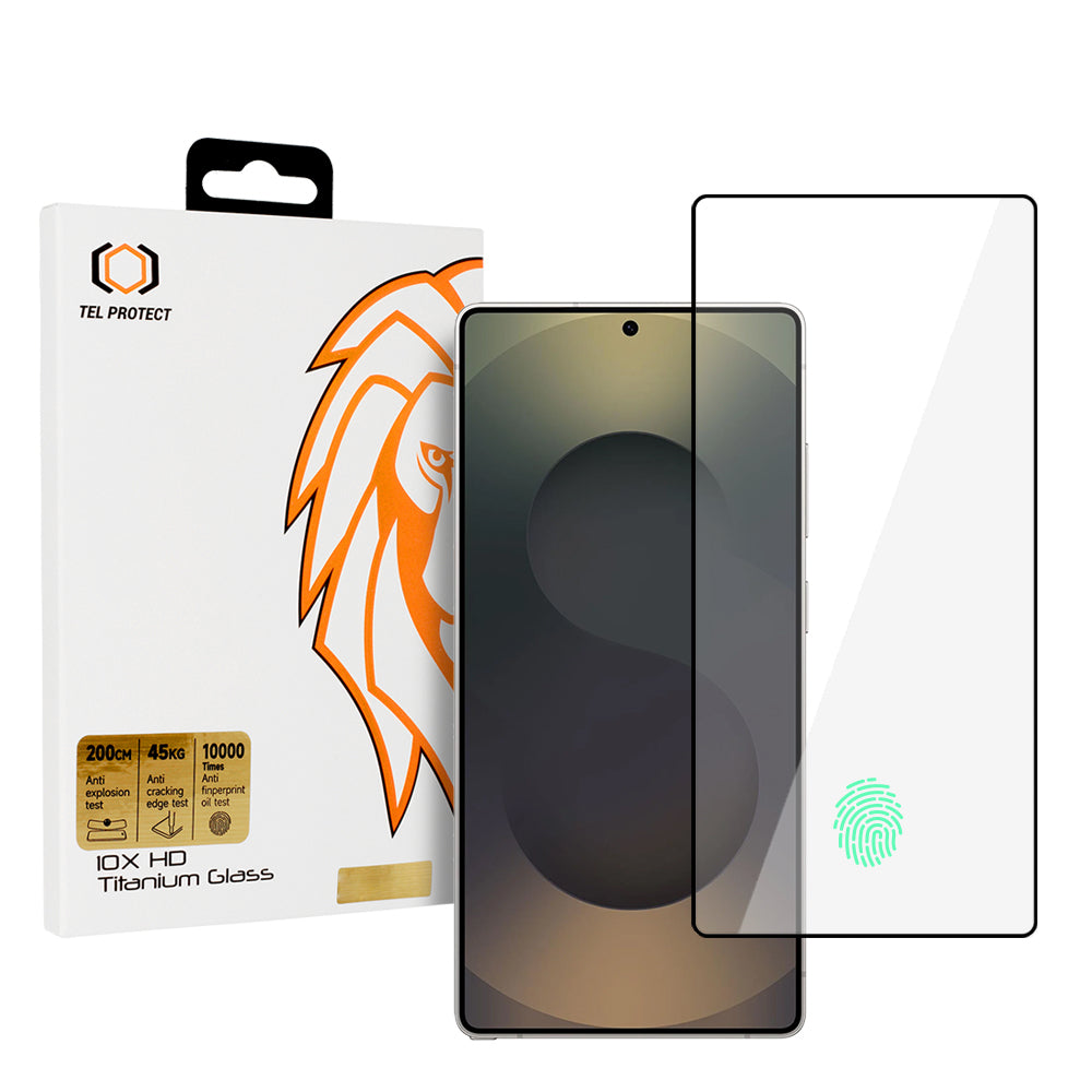 Folie sticla Tel Protect 10X HD Titanium pentru Samsung Galaxy S25 Ultra (cu Fingerprint Unlock)
