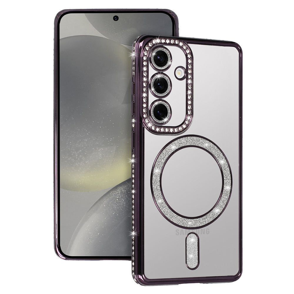 Husa Bling Magsafe pentru Samsung Galaxy A26 5G Mov