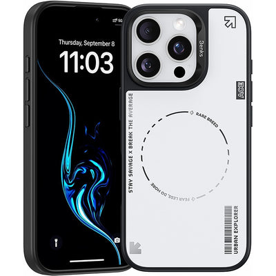Husa Benks Dynamic Minimalist pentru iPhone 16 Pro Alb