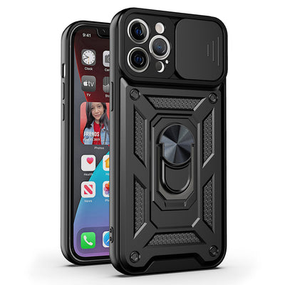 Husa Slide Camera Armor pentru Xiaomi Redmi A4 Negru