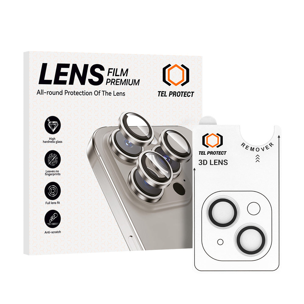 Folie sticla Tel Protect 3D lentila On Camera pentru iPhone 13/13 Mini Transparent (lentila 2 Pieces)