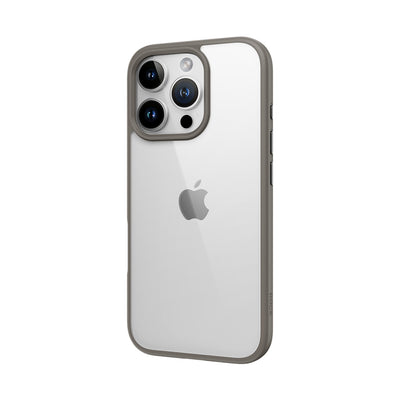 Husa Rock Guard Series pentru iPhone 16 Pro Max Transparent-Gri