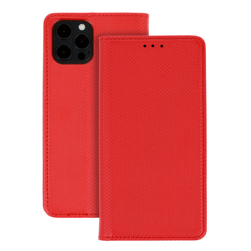 Husa Smart Book Magnet pentru Samsung Galaxy S25 Edge Rosu