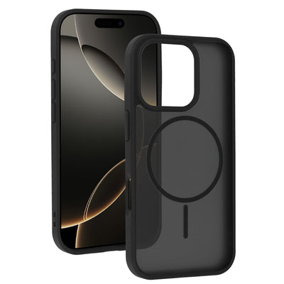 Husa Magmat Slim pentru iPhone 16 Pro Negru