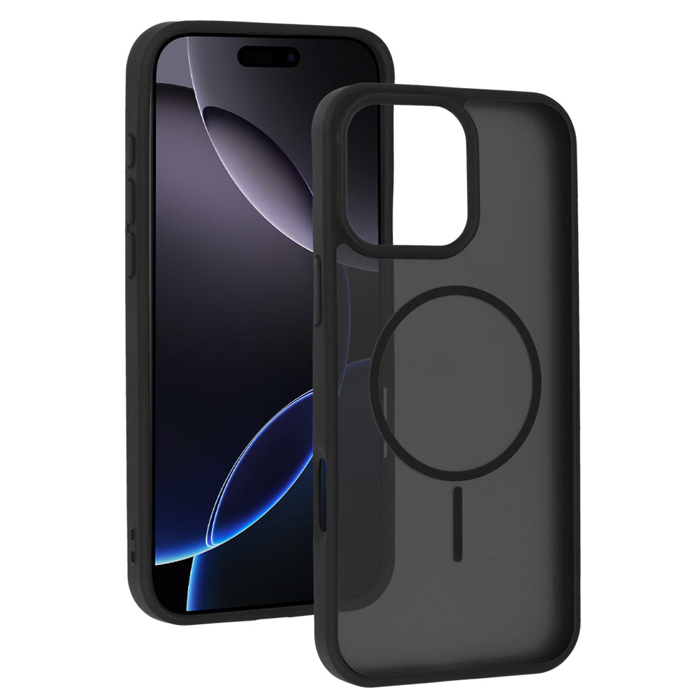 Husa Magmat Slim pentru iPhone 16 Pro Max Negru