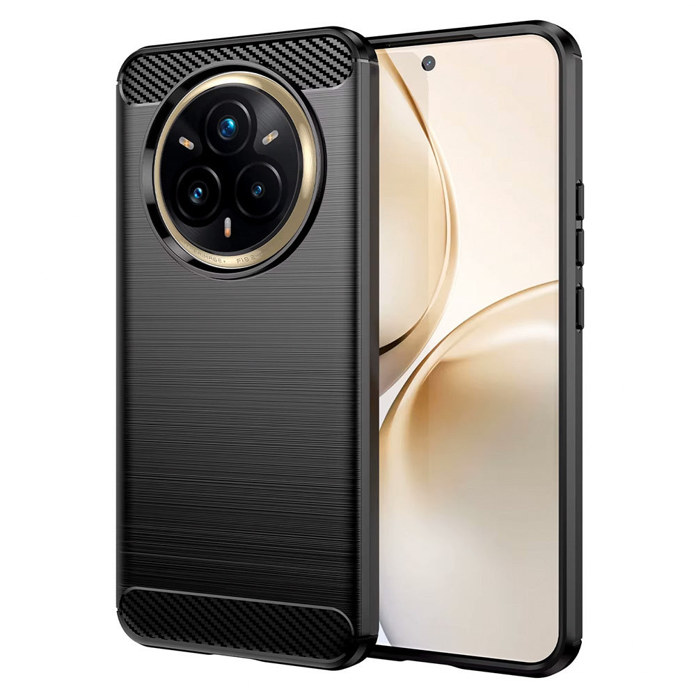 Husa Carbon pentru Realme 14 Pro Plus 5G Negru