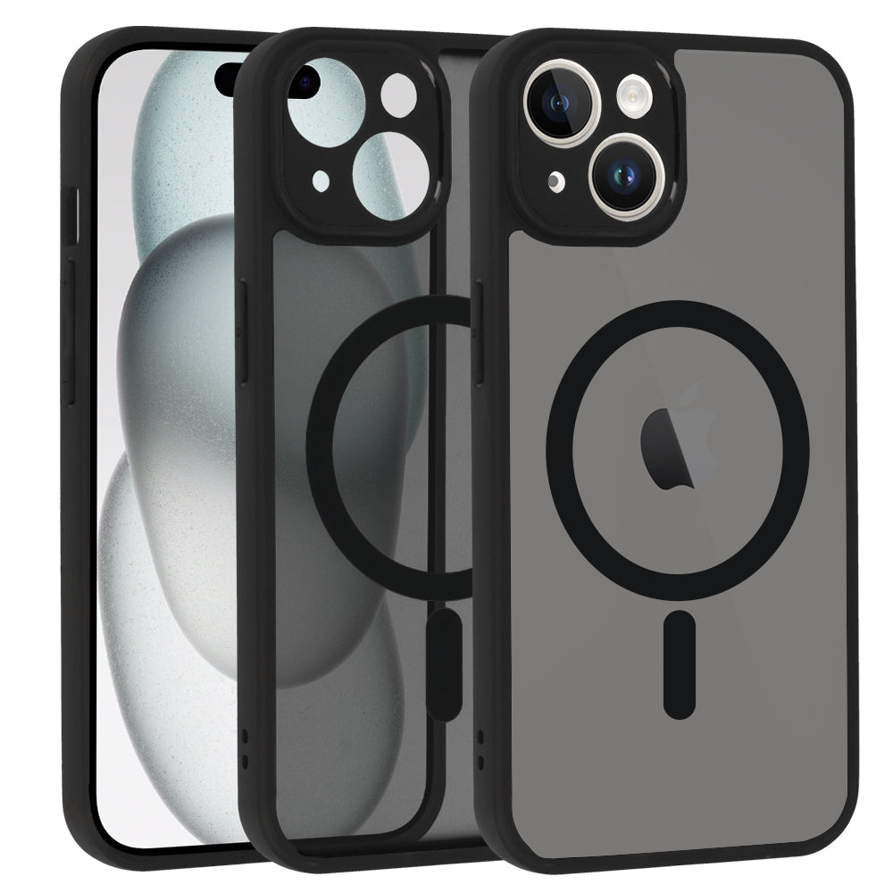 Husa Full mat Mag pentru iPhone 14 Negru