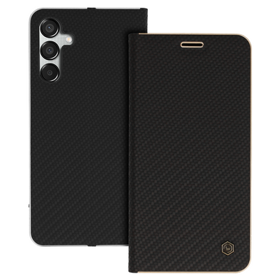 Husa Wonder Frame Carbon pentru Samsung Galaxy M15 5G Negru