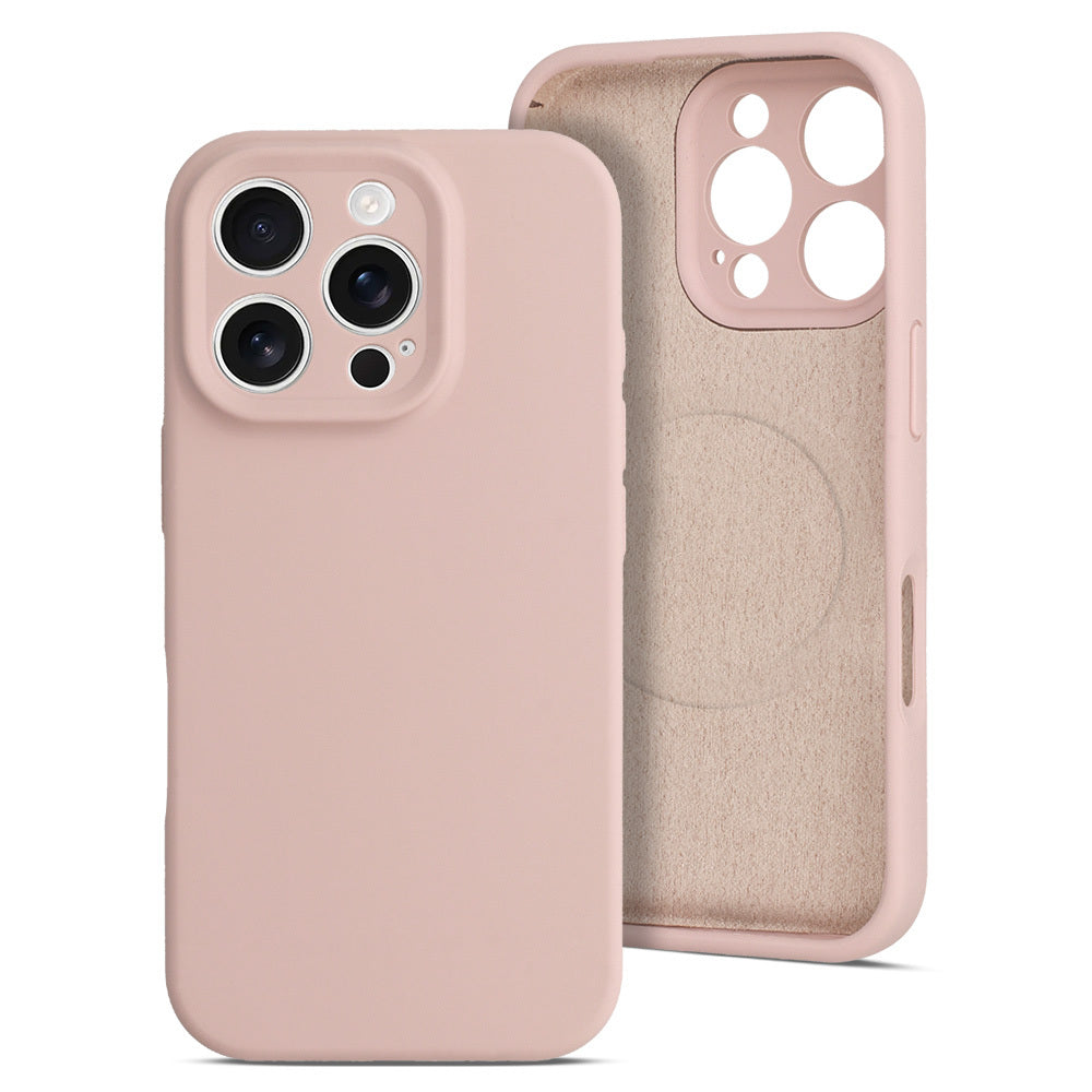 Husa Magcolor Pure pentru iPhone 16 Powder Roz