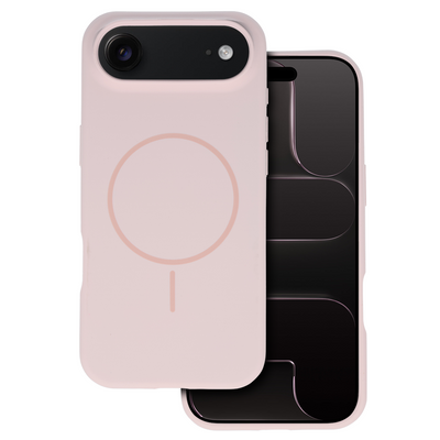 Husa Magsafe Slim Silicone pentru iPhone 17 Air Roz deschis