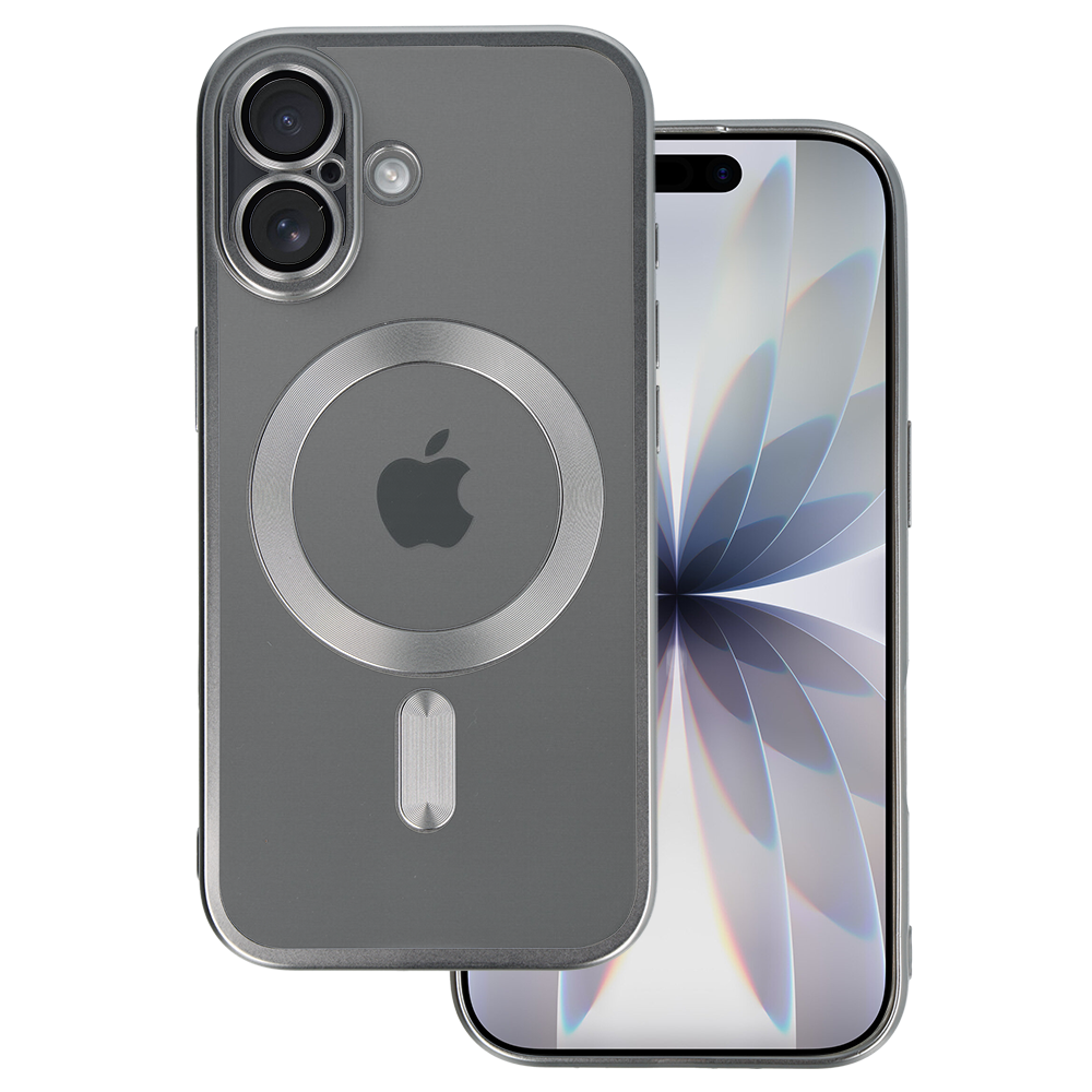 Husa Metallic Magsafe pentru iPhone 17 Argintiu