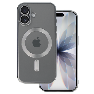 Husa Metallic Magsafe pentru iPhone 17 Argintiu