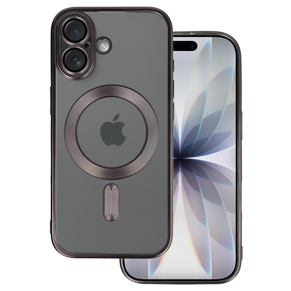Husa Metallic Magsafe pentru iPhone 17 Titanium