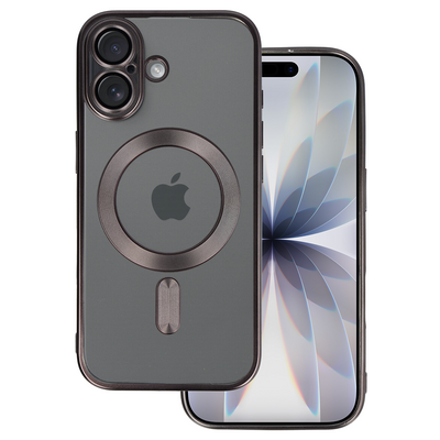 Husa Metallic Magsafe pentru iPhone 17 Titanium