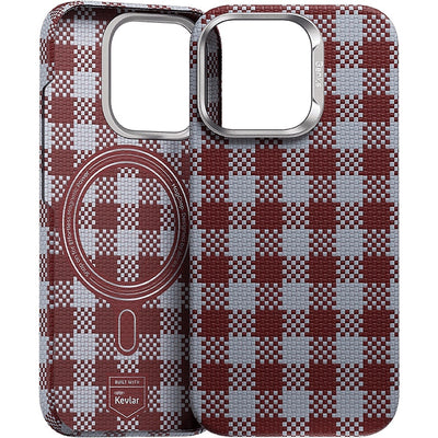Husa Benks Magnetic Armor Vichy Kevlar (Rf65) pentru iPhone 16 Pro Rosu