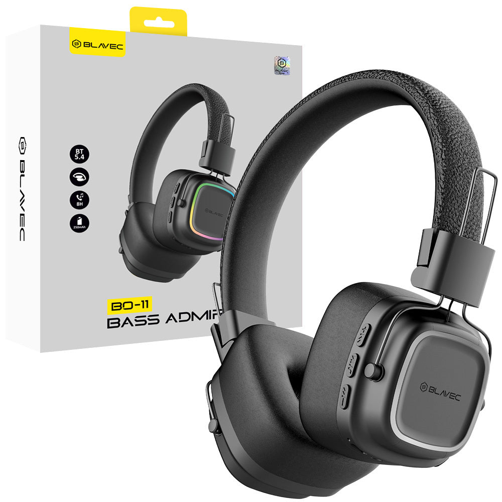 Casti Blavec Over-ear Bluetooth Bo-11 Bass Admiral Negru
