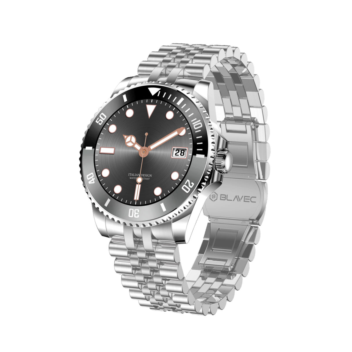 Smartwatch Blavec M-02 Business Amoled Full Touch Voice Call Argintiu