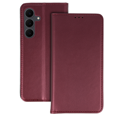 Husa Smart Magneto pentru Samsung Galaxy S25 FE Burgundy