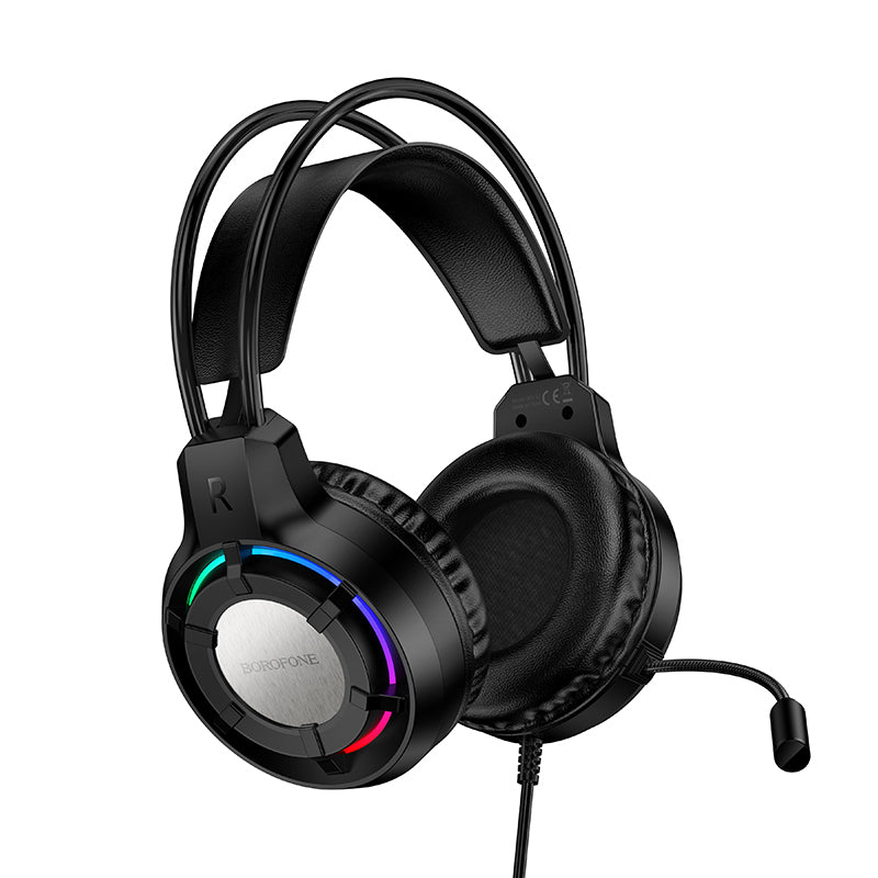 Casti Borofone Bo112 Wave Gaming cu Microphone Negru