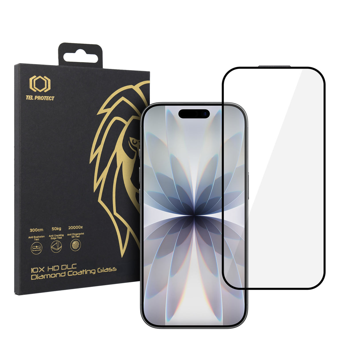 Folie sticla Tel Protect 10X HD DLC Diamond Coating pentru iPhone 16 Pro/17