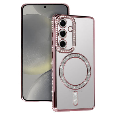 Husa Bling Magsafe pentru Samsung Galaxy S25 FE Roz
