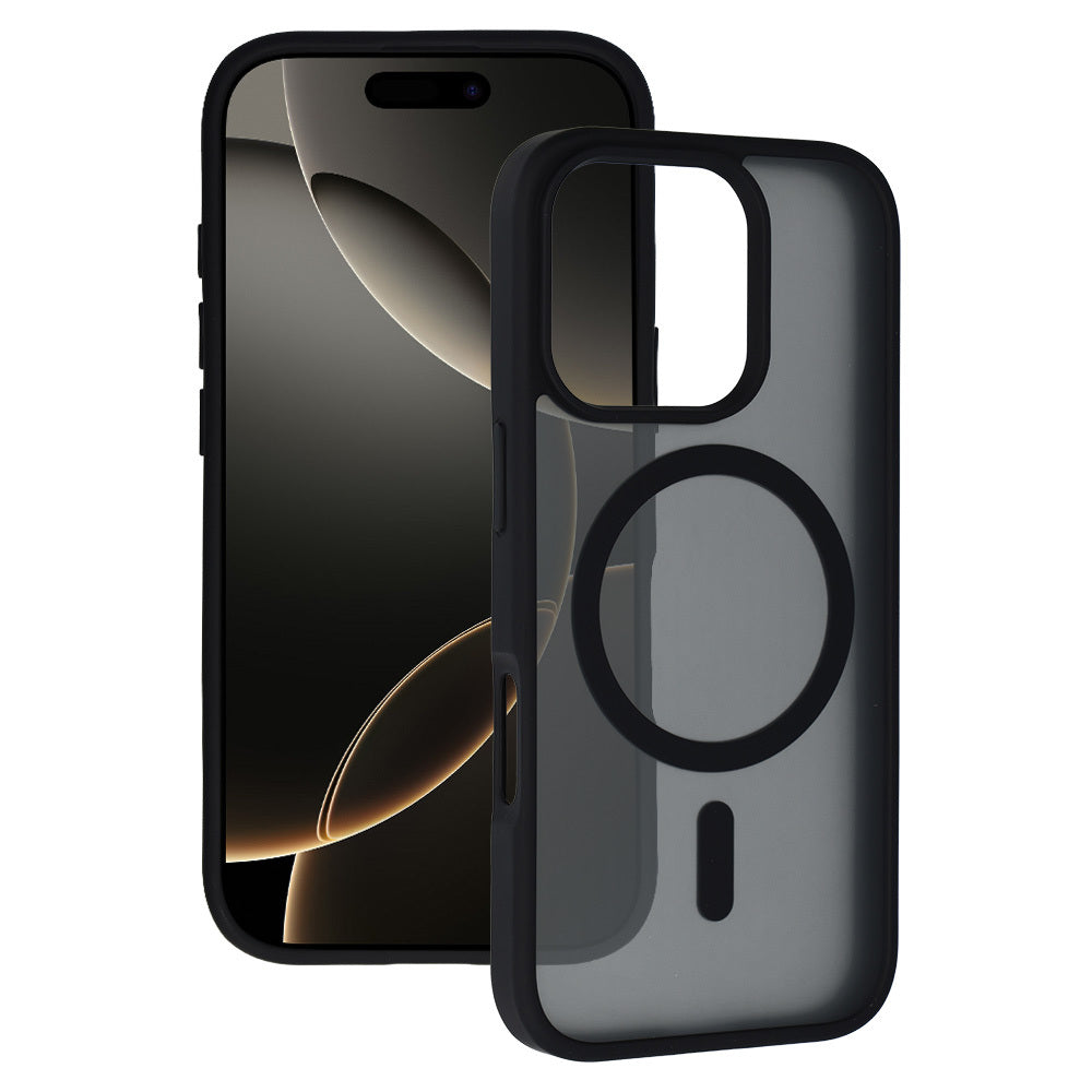 Husa Tel Protect Aura mat Magsafe pentru iPhone 16 Pro Negru