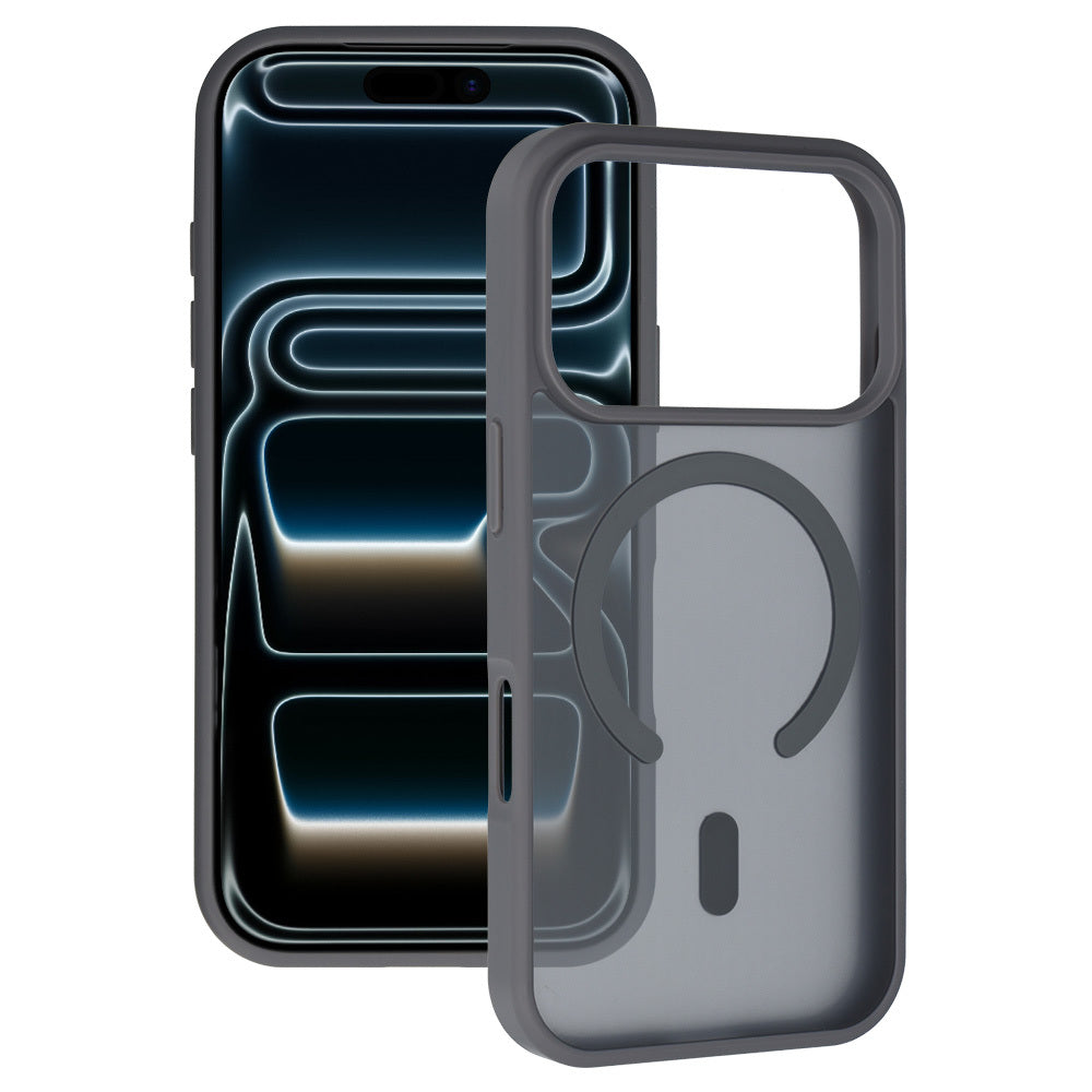 Husa Tel Protect Aura mat Magsafe pentru iPhone 17 Pro / 18 Pro Steel Gri