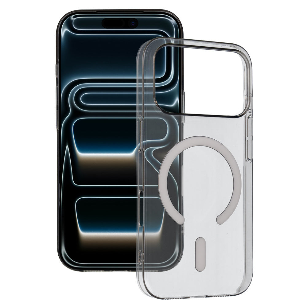 Husa Transparent Slim Magsafe Do iPhone 17 Pro Max Gri