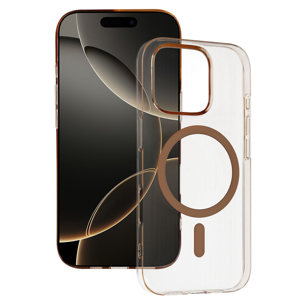 Husa Transparent Slim Magsafe Do iPhone 16 Pro Max Desert