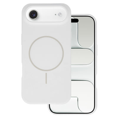 Husa Magsafe Slim Silicone pentru iPhone 17 Air Alb