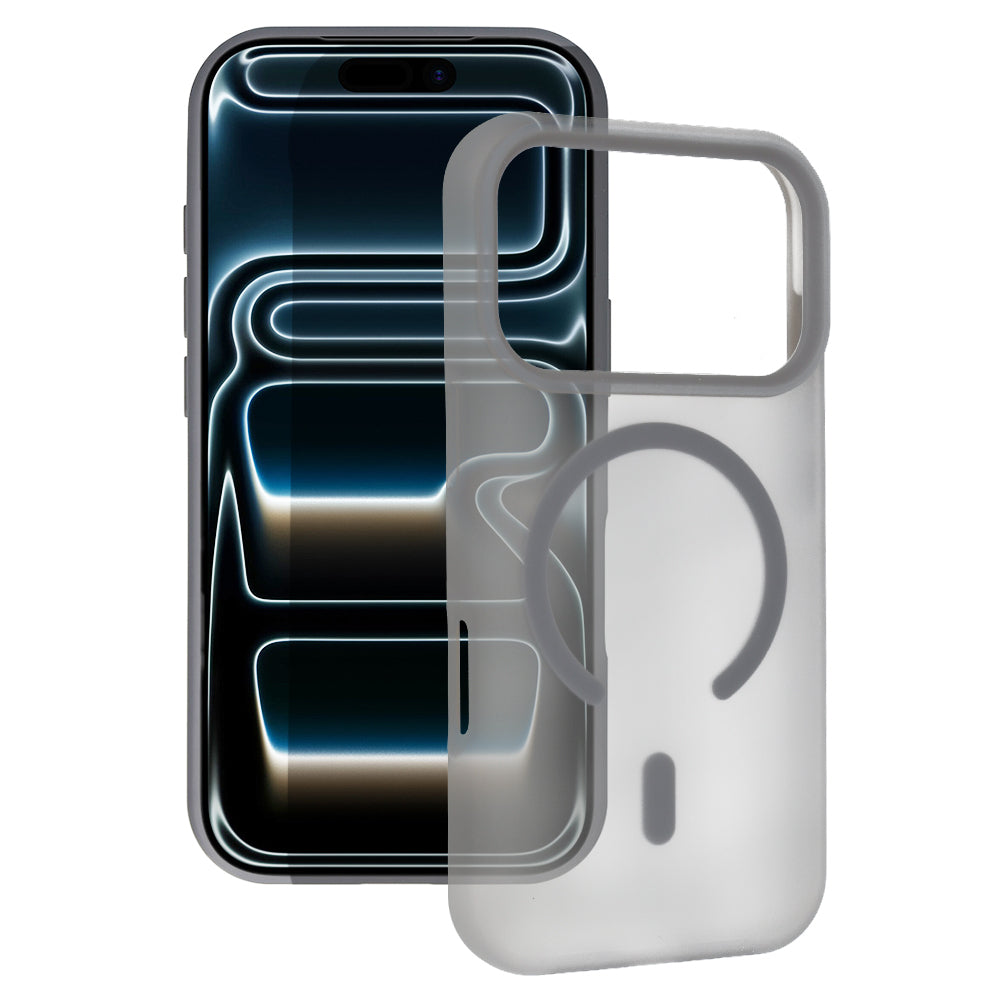 Husa Tel Protect Mist mat Magsafe pentru iPhone 16 Pro Max Gri