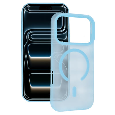 Husa Tel Protect Mist mat Magsafe pentru iPhone 17 Pro Max Albastru deschis