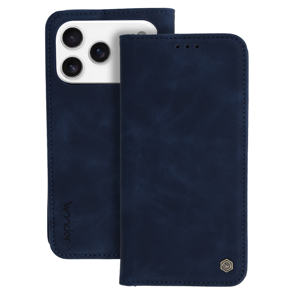 Husa Wonder Smart pentru iPhone 17 Pro Max Deep Albastru