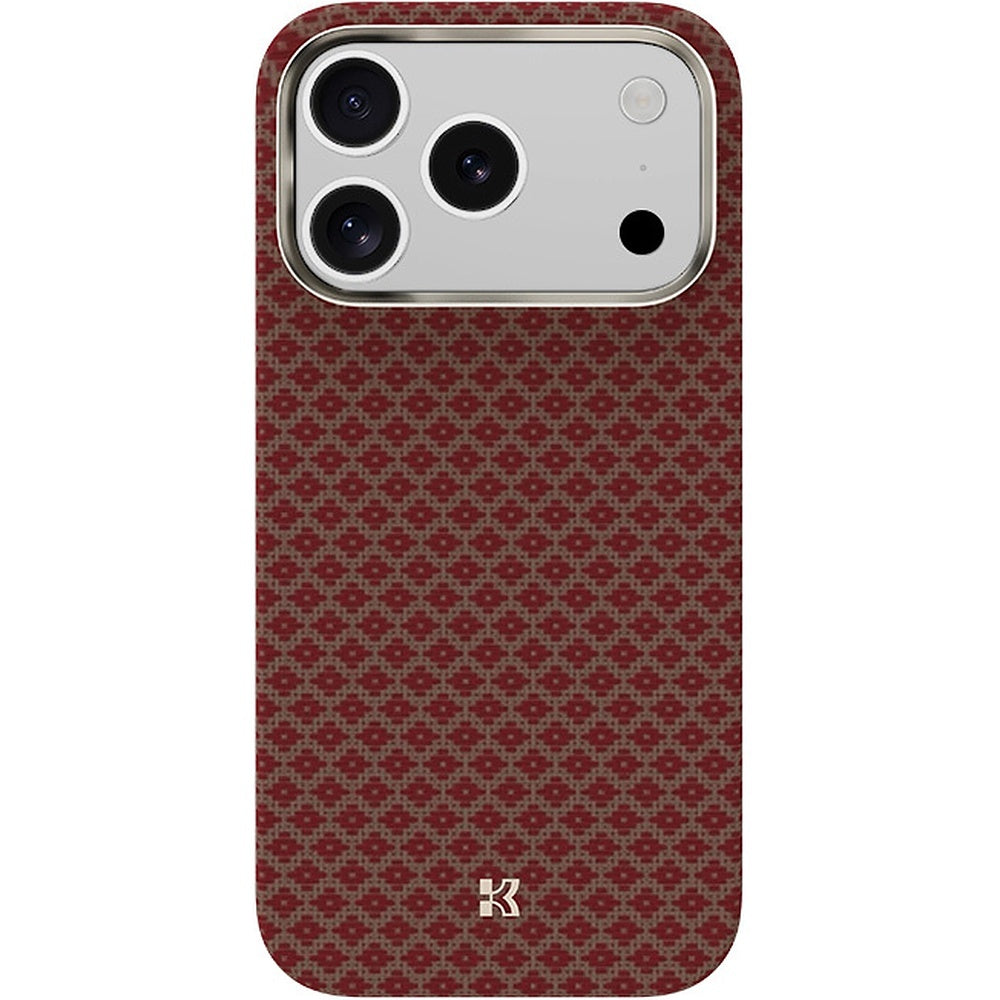 Husa Benks Magnetic Armor Air Armor Grid Kevlar Metal Frame 600D (C.k.fl.ap.or.0069) pentru iPhone 17 Pro/18 Pro Portoca