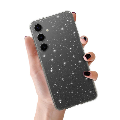 Husa Crystal Glitter pentru Samsung Galaxy S26 Argintiu