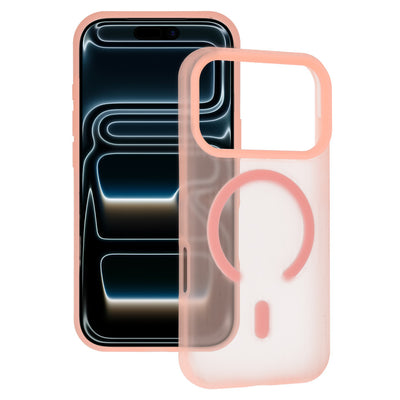 Husa Tel Protect Mist mat Magsafe pentru Samsung Galaxy S26 Plus Roz Portocaliu